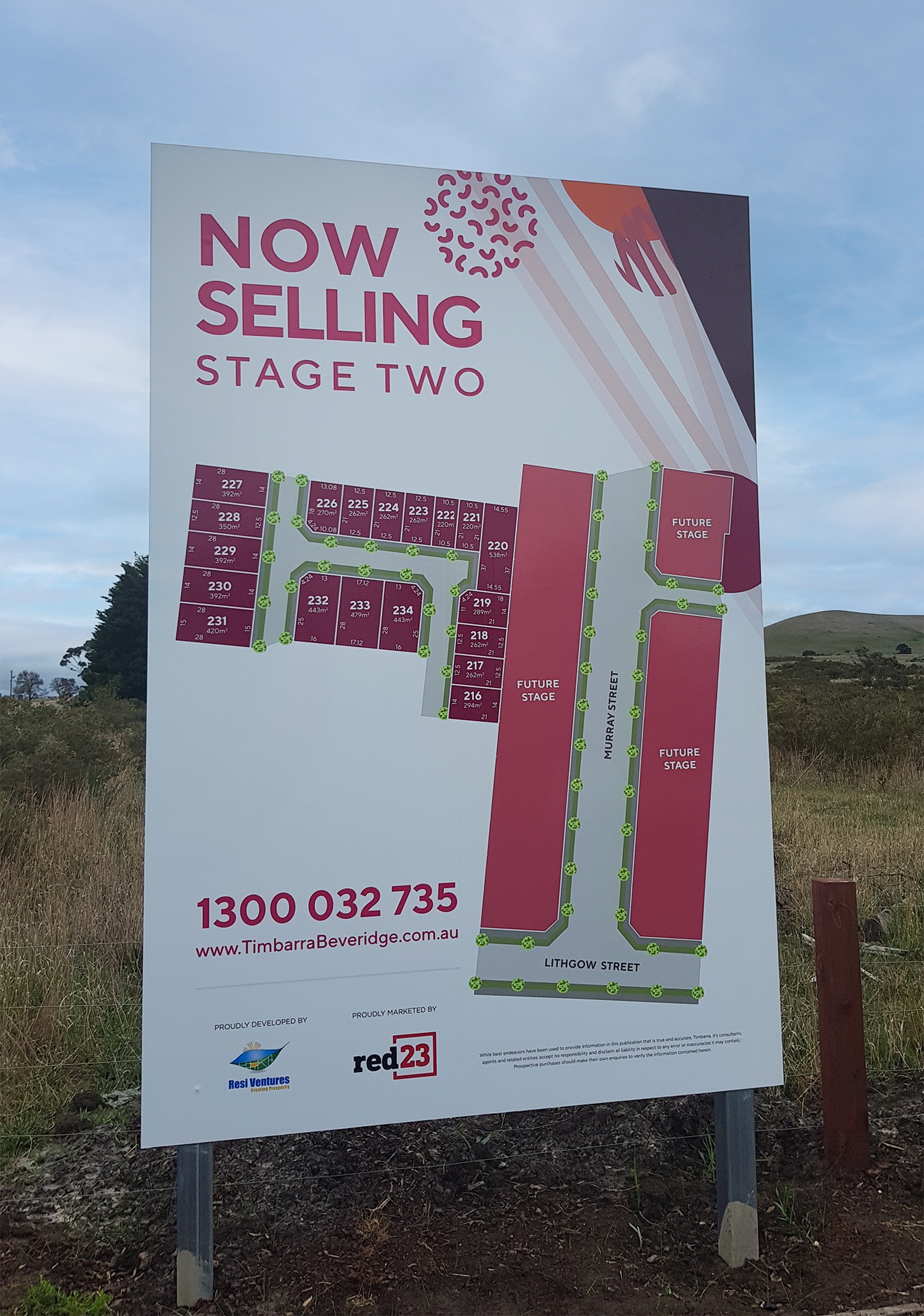 Timbarra Stage Release Sign