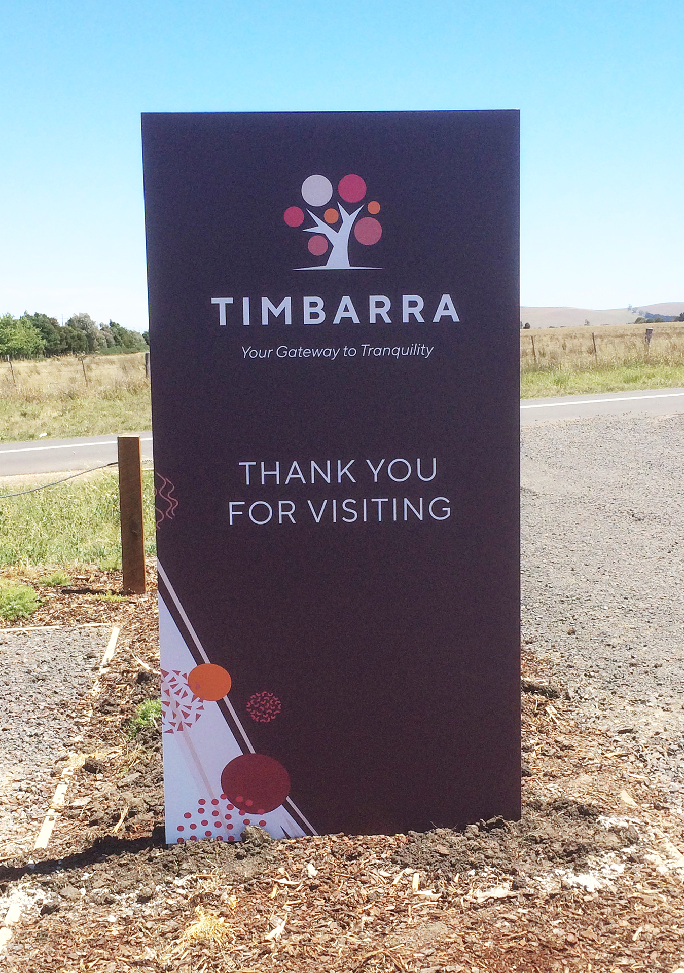 Timbarra Thank you Sign
